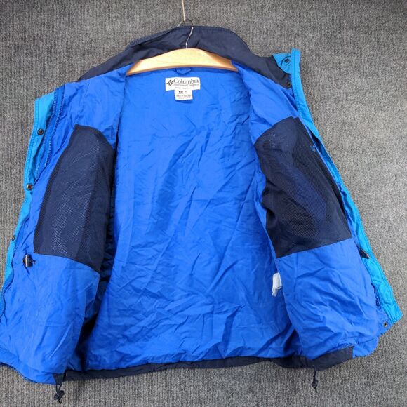 Vintage Columbia Fire Ridge Jacket Womens XL Long Sleeve Blue Snap Full Zip - Picture 5 of 16